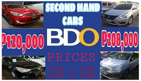 BDO Repossessed Cars For Sale
