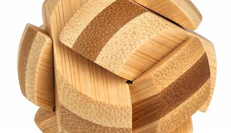 Bamboo Puzzle- Twist your mind with these fun wooden brain teasers!
