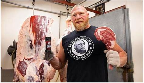 Brock Lesnar Gets His Own Meat Seasoning With Bearded Butchers