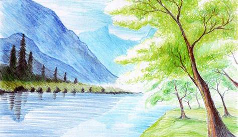 Beautiful Easy Nature Pencil Drawings Natural Scenery Drawing At Get Free Download