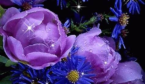 Purple Flowers GIF - Purple Flowers - Discover & Share GIFs | Glowing