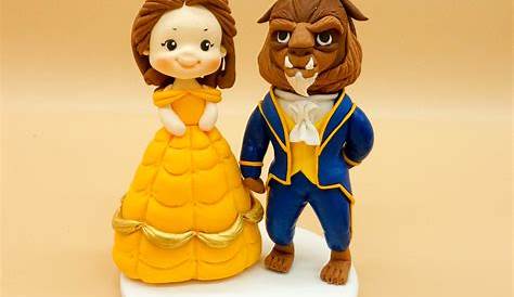 Beauty And The Beast Cake Topper Wedding Princess Belle Etsy