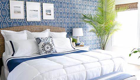Bedroom Decor Ideas: Blue And White