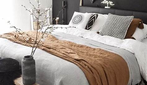 BEDROOM DECOR: WHITE AND BROWN