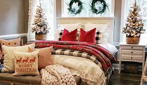Bedroom Decorated For Christmas
