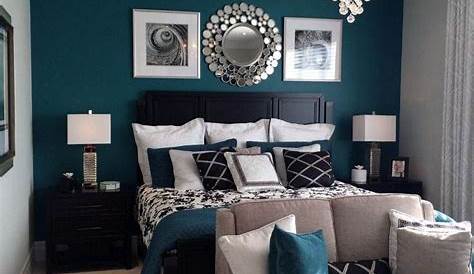 Bedroom Decorating Ideas Grey AndTeal