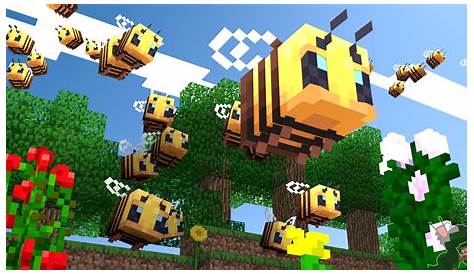 Minecraft Pixel Art Bee / Submitted 1 year ago by lucthecookie.