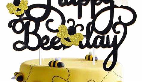 Custom Bee Cake Topper Personalized Birthday Cake Topper - Etsy