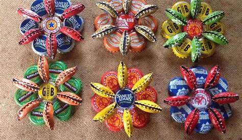 Make these 18 beautiful bottle cap crafts! | Beer bottle caps, DIY toys