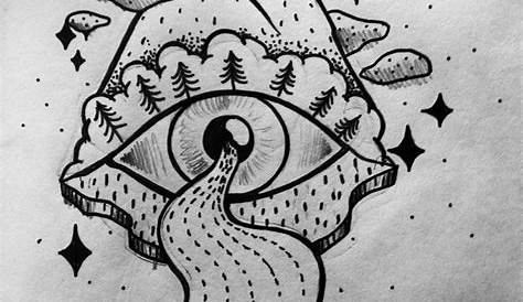 Trippy Drawings, Art Drawings Sketches, Cool Drawings, Drawings For