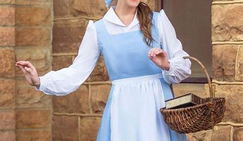Belle Beauty And The Beast Costume Blue Dress Adult Princess Adults
