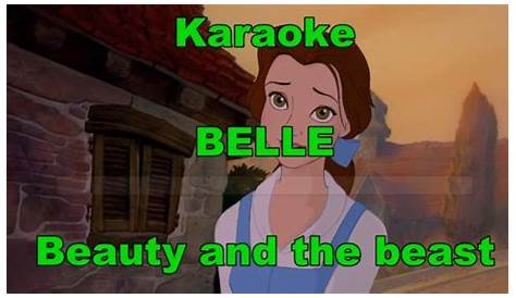 Belle Beauty And The Beast Karaoke In Style Of Version Youtube