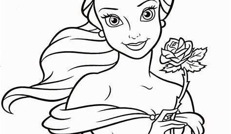 Belle Beauty And The Beast Printable Coloring Pages Princess » Print Color