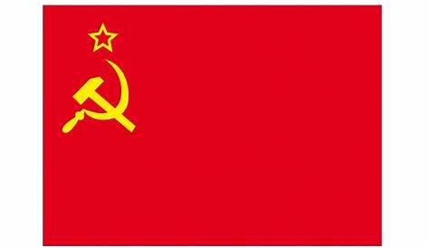 URSS - Autocollant drapeau 7 x 10 cm, 5 pcs