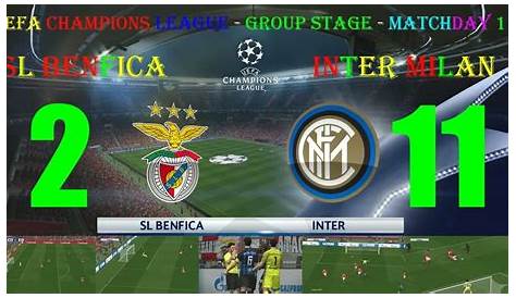 Benfica Vs Inter Milan Statistics