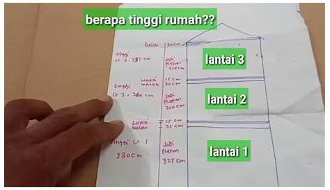 Standar Tinggi Dinding Rumah 2 Lantai, Cara Mengukur Detail