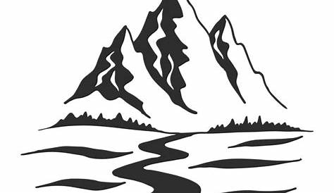 9+ Mountain Clipart Black And White - Preview : Mountains Clip Ar
