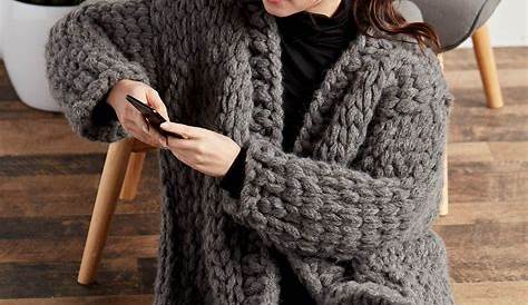 Free Lounge Around Crochet Blanket Hoodie pattern using Bernat Blanket