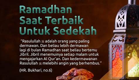 Adab Bersedekah di Bulan Ramadhan untuk meluaskan rezeki - Sumber