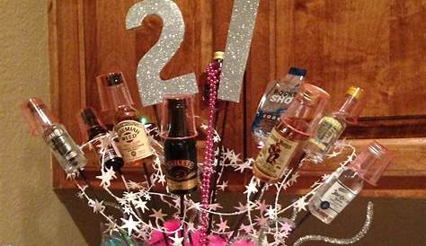 21st Alcohol Birthday cake | 21st birthday gifts, 21st birthday