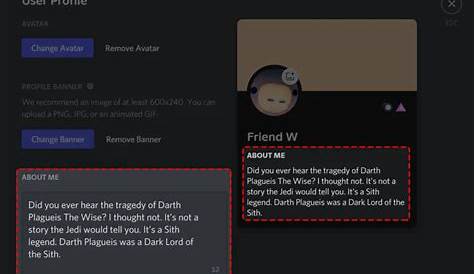 Discord About Me Templates