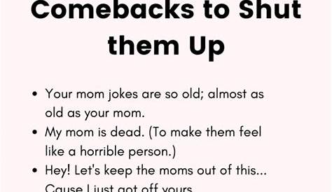 22+ Best Comebacks For Your Mom Jokes