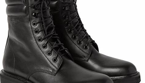 Best Fashion Black Combat Boots For Men Sepatu Big Size