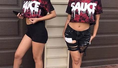 pintrest//babylaaa Squad Outfits, Bff Outfits, Twin Outfits, Swag