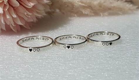 Sets of Best Friend Rings Solid Sterling by boutonrougedesigns