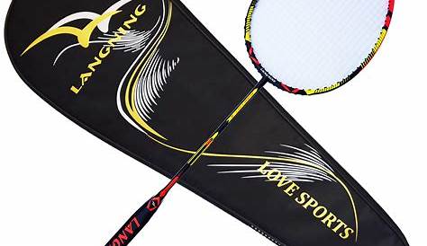2 Player Badminton Racket Set Lightweight Carbon fiber Badminton