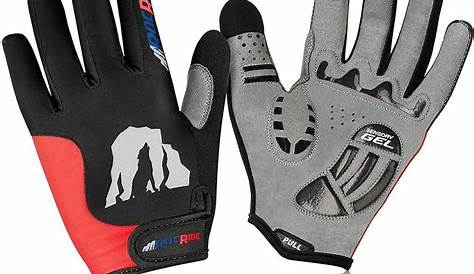 RocRide Mens Cycling Gloves with Gel Padded Protection. Road and