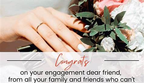 I congratulate you both for your, Engagement Wish