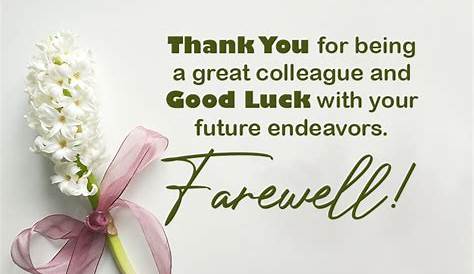 Farewell Wishes, Messages And Best Farewell Quotes
