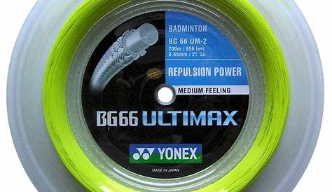 Yonex BG66 Ultimax Badminton String - 200m Reel