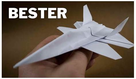 Papierflieger selbst basteln. Papierflugzeug falten - Beste Origami