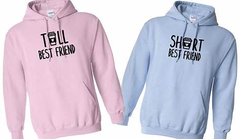 Pack of 2 Bestie Printed Hoodies For Her – Deal20one