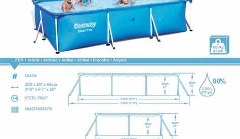 Bestway Steel Pro 20Foot x 48Inch Frame Pool Set 56388EBW