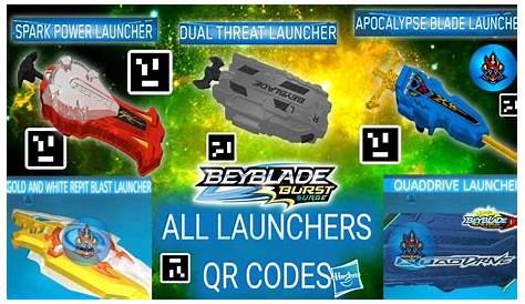 All Beyblade Launcher Qr Codes - New Hasbro Beyblade Burst Quad Drive