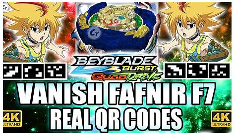 Beyblade Burst Codes Fafnir : Vanish Fafnir F7 Qr Code All Fafnir Qr