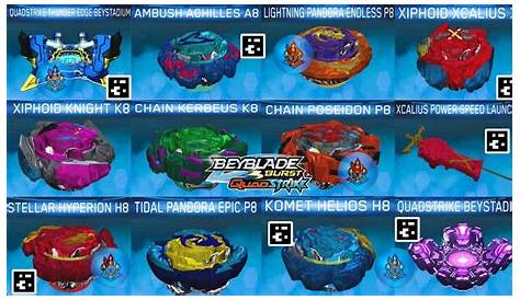 All COMPLETE 40+ QUADSTRIKE BEYBLADES QR CODES 2023 | All Waves