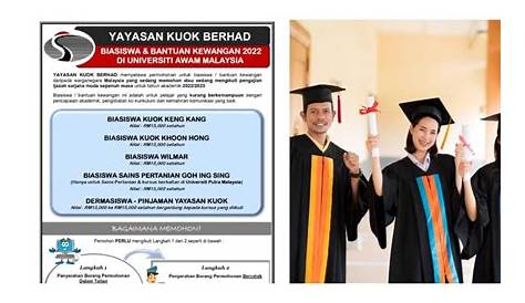 Biasiswa Bantuan Kewangan Yayasan Kuok Berhad Bagi Universiti Awam 2022