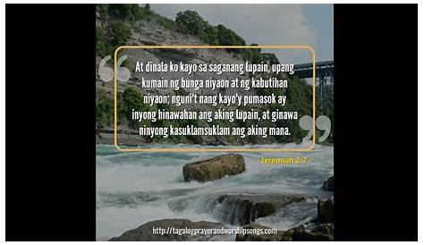 🆕Bible Verse Tungkol Sa Kalikasan👉Jeremiah 2:7 Tagalog Bible - YouTube