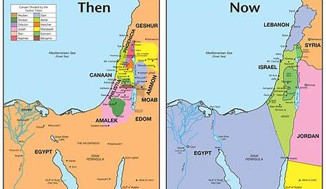 Biblical Map Vs Modern Map
