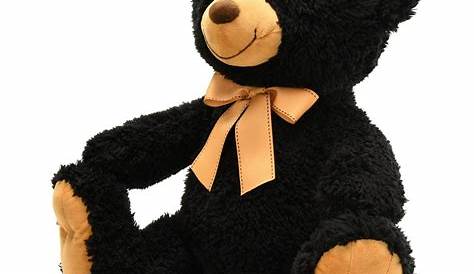 Deep black luxe teddy bear - Slaylebrity