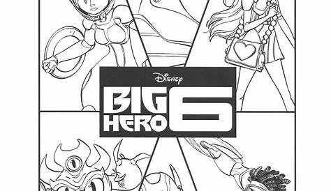 Big hero 6 coloring pages to download and print for free