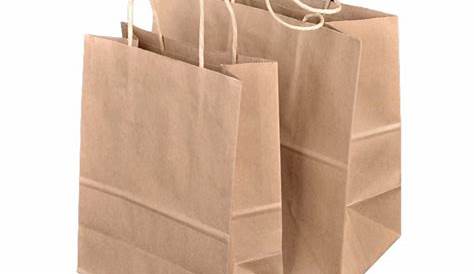 Factory Wholesale 120gsm Flat Paper Handles Brown Craft Paper Bag