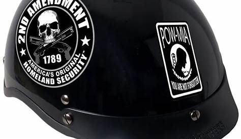 Black White Skull Sticker Cool Motorcycle Stickers Moto Decals helmet