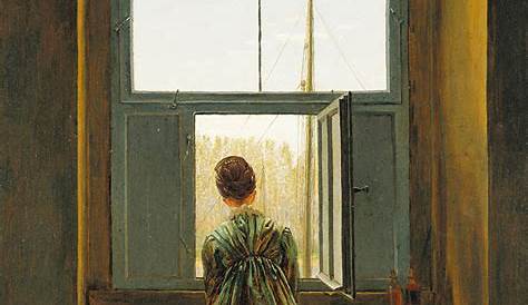 Frau am Fenster by Caspar David Friedrich (ARC) | Caspar david