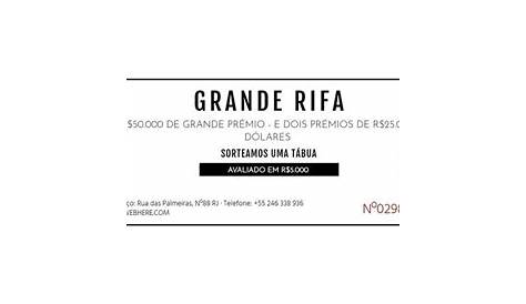 MODELO DE RIFA | Bilhete de rifas, Rifas, Modelos de rifas