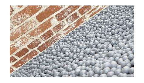 Billes de polystyrène pour l'isolation de murs creux
